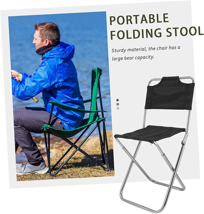 Folding Chair Portable Small Camping Stool Multi-Function Beach Chair Accessory