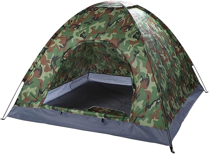 3-4 Person Camping Dome Tent Camouflage
