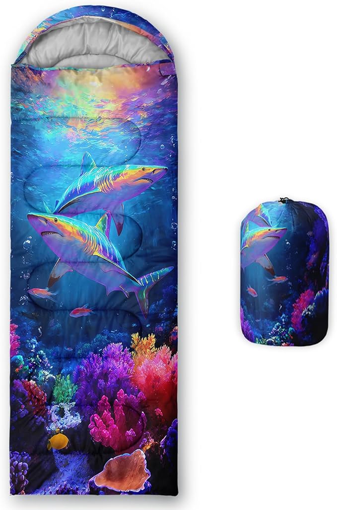 AILONEN Sunflower Sunset Sleeping Bag for Boys Girls Adults3 Season Warm &amp Cool Weather Botanical Design Lightweight Waterproof Camping Sleeping BagHikingOutdoor Backpack Traveling