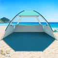 COMMOUDS Beach Tent Sun Shade for 3/4/6/8 Person UPF 50+ Beach Sun Shelter Canopy Tent Lightweight Easy Set Up and Carry