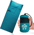 Ultralight Sleeping Bag Liner Satin Sleep Sack Comfy Breathable &amp Cooling &amp Silky Soft liner Travel Sheets &amp Adult Sleep Sack with 2 Way Zipper Ideal for Backpacking Hotel Camping H