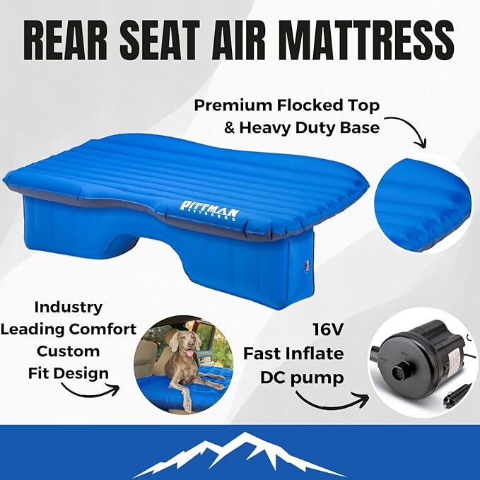 Pittman Outdoors Inflatable Rear Seat Air Mattress - Full-Size Trucks &amp Suv's