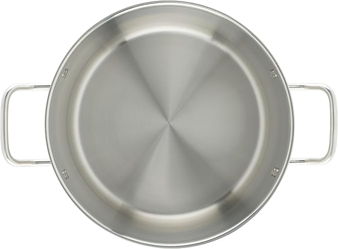Winco Heavy-Duty Stainless Steel Stock Pot with Cover 12 Quart