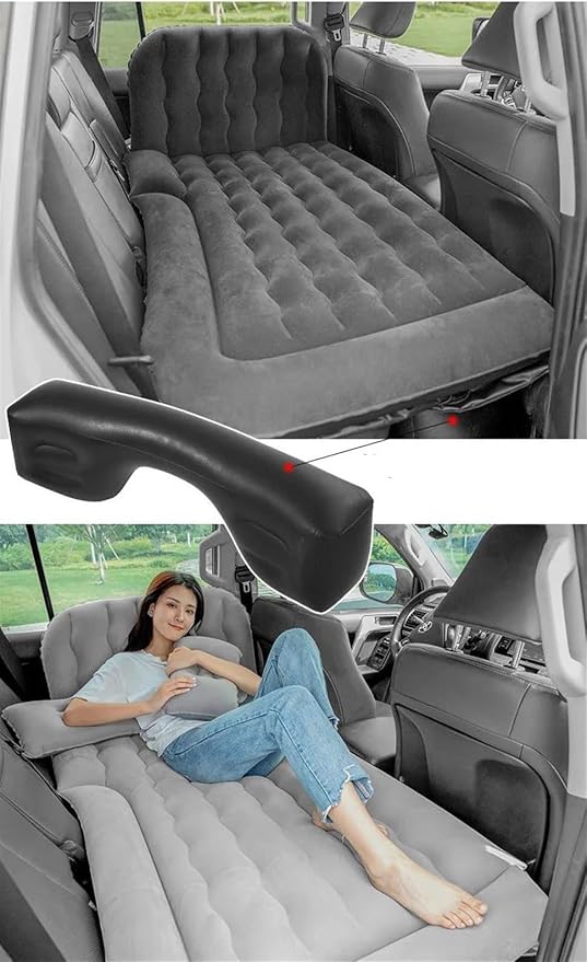 Inflatable Mattress SUV Trunk Inflatable Bed Thickened PVC Material Mattress for Camping Car Non-Slip and Easy to Clean