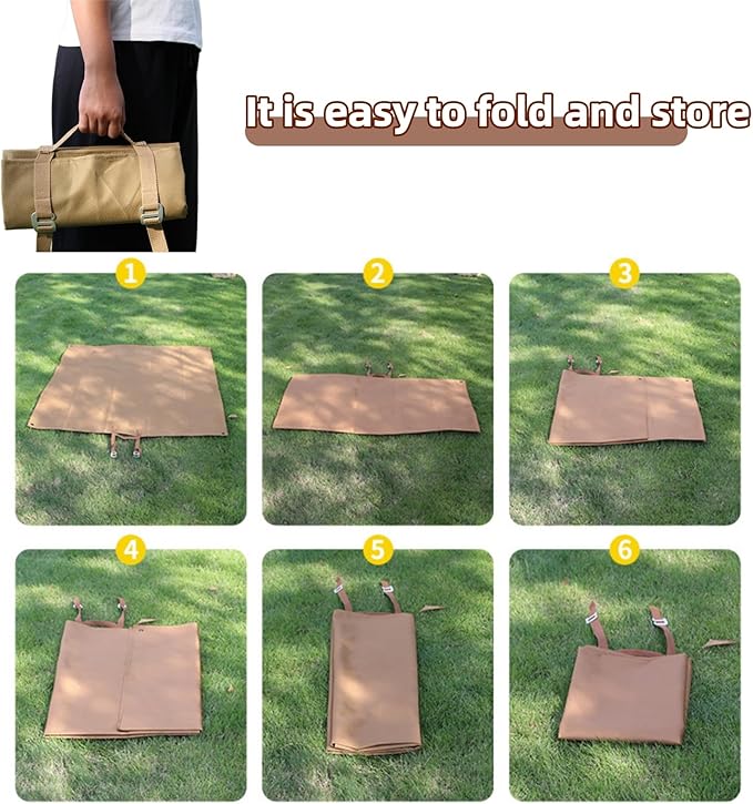 Multi-Use Oversized Weather-Resistant Camping Ground Cloth Tent Footprint – Ultralight Mat for Hiking Backpacking Beach Storage Bag Included