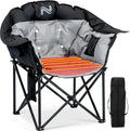 NAIZEA Heated Massage Camping ChairsHeated Outdoor Chair w/3 Heating Mode XL Oversized Heated Chair for Adults Heavy Duty Folding Camping Chairs for CampFishing Sports EventsNOT Included Battery