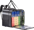 Pizza Carrier – Expandable Delivery Backpack Insulated Thermal Interior Heavy Duty Fabric Build Heat Retention Design Secure Zipper Closure Large Capacity Food Transport System | Restaurant Takeo