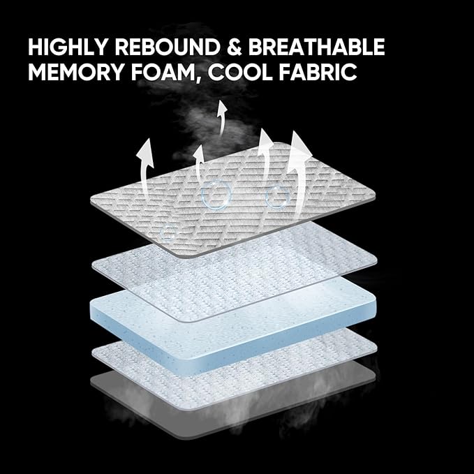 Camping Mattress for Tesla Model Y Foldable Memory Foam Mattress for Tesla Model Y Mid-Large SUV Sleeping Pad with Dual-Mode 4 Seasons Use for Road Trips &amp Car Camping