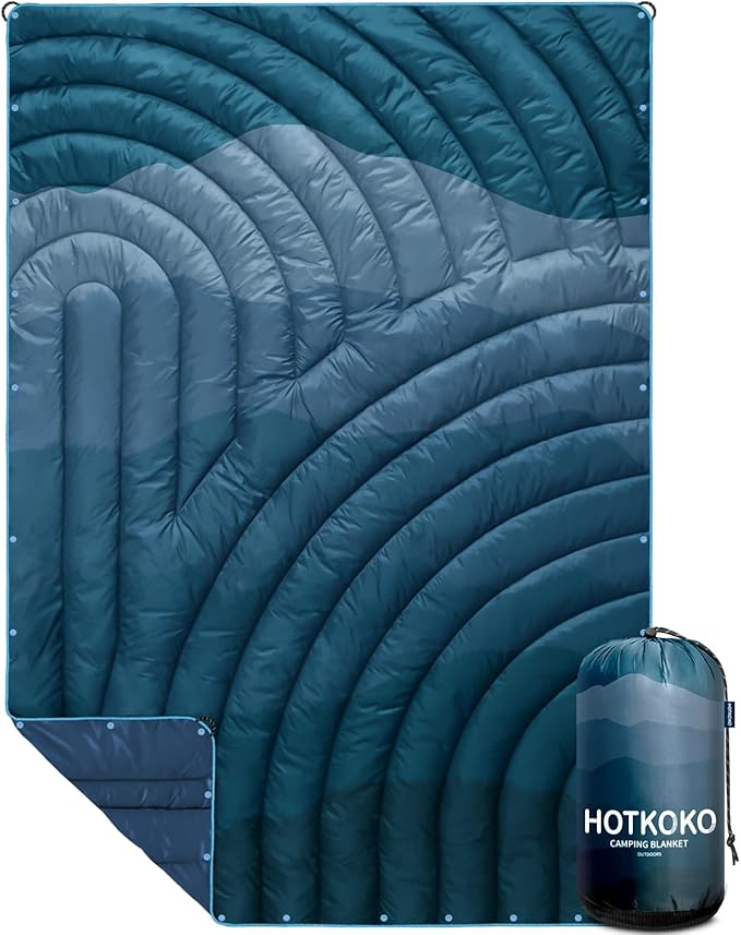 Camping BlanketLightweight Puffy Printed Camping Blanket Packable Outdoor Blanket for CampingTraveling Stadium Hiking Picnics