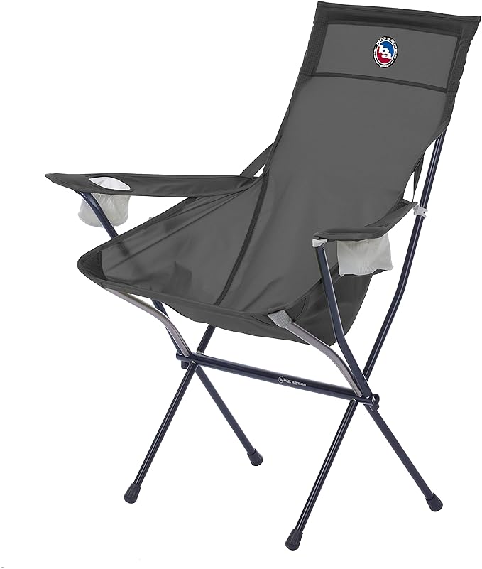 Big Agnes Big Six Armchair - Deluxe Comfort with Built-in Cup Holders | Tall Back Wide Seat | Packable &amp Quick Setup | Lightweight Backpacking &amp Camping Chair