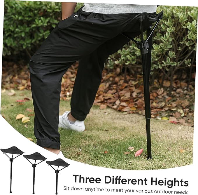 Portable Folding Stool Chair Lightweight Easy to Carry Height for Outdoor Use Durable and Sturdy Design for Camping and Travel