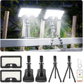 2 Pack Clip On Solar Lights Outdoor with Octopus Tripod 3 Color Temps &amp Remote Control Motion Sensor Fence Lights Solar Powered IP65 Waterproof Security Light for Outside Deck Gutter Camping