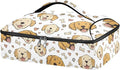 Casserole Carrier Lovely Dog PatternInsulated Casserole Carrier for Hot or Cold Food Thermal Lunch Tote for Potluck Parties Picnic Beach Fits 9 x 13 Inches Baking Dish