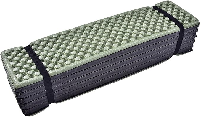 foldable sleeping pad Outdoor Foam sleeping pad Camping Folding Beach Tent Sleeping Pad Waterproof camping Mattress sleeping pad sleeping mat (green)