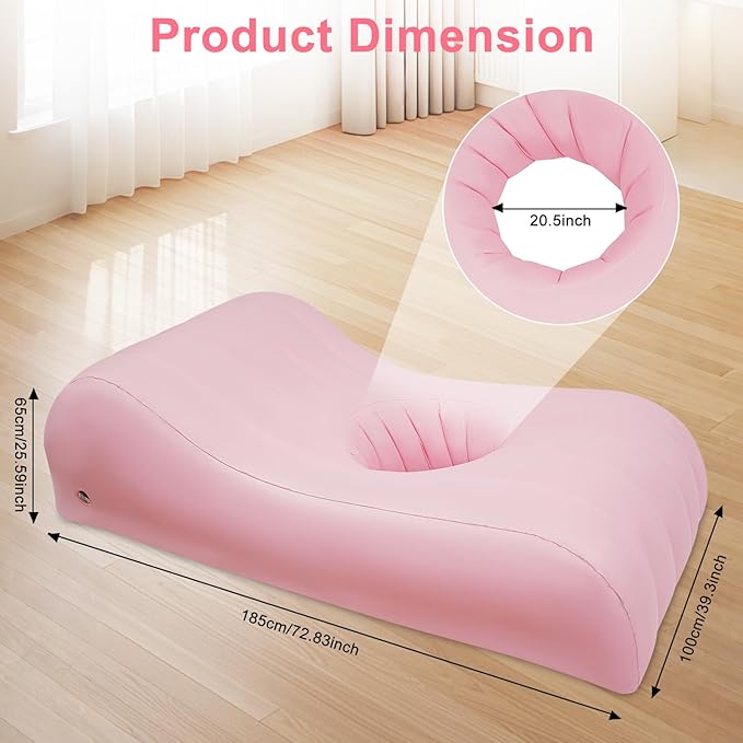 Blow Up Couch Inflatable Couch with Electric Pump BBL Bed After Surgery for Sleeping Post Surgery Recovery &amp Travel Portable Foldable Air Couch for Adults