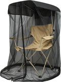 Mosquito Net Cover for Canopy Chair Mesh Tent with Smooth Zipper 35 x 32 x 63 in Canopy Chair Netting Shelter with Waterproof Sunproof Roof for Camping Fishing Outdoor Sitting Excluding Chair
