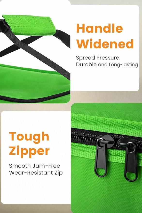 Bodaon Food Delivery Backpack with 2 Base Plates Dual-Layer Insulated Compartments Waterproof Lining Reflective Strip - Pizza Delivery Bag for Bike Couriers Grocery Takeout Food Transport