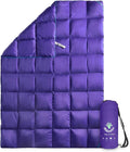 4Monster Down Camping Blanket - Outdoor Travel Quilt Puffy 650 Fill Packable LightweightWind &amp Waterproof | Ideal for Stadium BackpackingPicnics Beach and Hiking