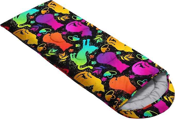 QOOMO Camping Sleeping Bags3 Season Warm &amp Cool WeatherLightweightWaterproof Sleeping Bags for Adults &amp KidsTravelingand OutdoorsCamping Gear Equipment
