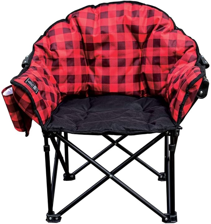KUMA Outdoor Gear Lazy Bear Junior Camping Chair for Kids - Red Plaid