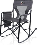 Picnic TIME NFL Woodland Rocking Camping Chair with Storage Caddy Camp Chair for Adults
