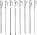 camping moon Martensitic Stainless Steel 420J2 Tent Stake R Series Power Peg Ideal for Hard Ground R-30-8P