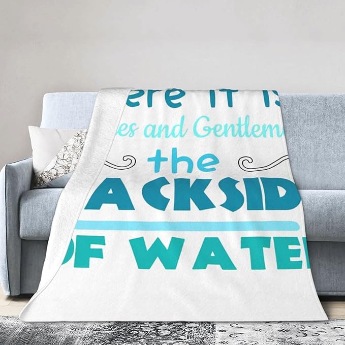 50X40 The Backside of Water-Jungle Cruise Lightweight Flannel Blanket - Soft and Breathable Polyester Suitable for Travel Camping and Home Decoration