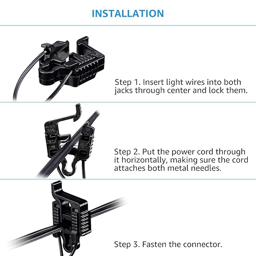 LEONLITE 12-Pack Low Voltage Landscape Wire Connector Outdoor Light Cable Connectors for Pathway Lights/In-ground Lighting/Spotlight UL Listed 12-18 Gauge