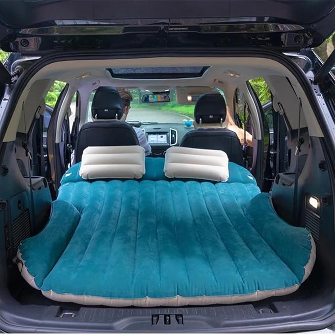 Inflatable Mattress Mattress for Camper Soft Mattress for SUV Back Seat Flocked PVC Material Travel Rest Bed