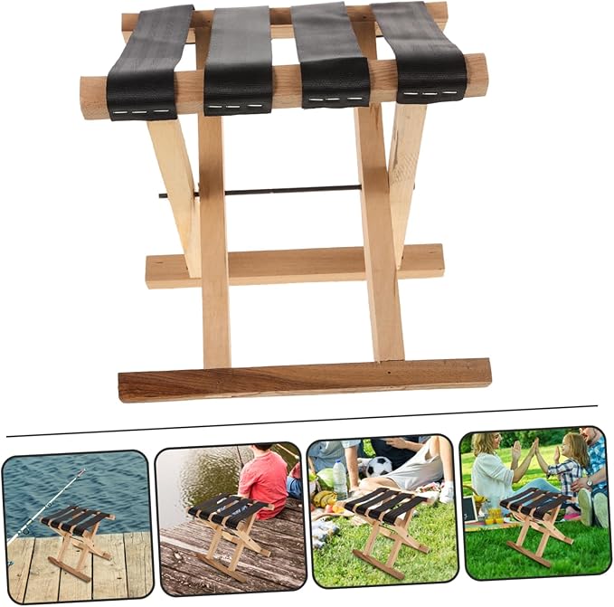 Zerodeko Foldable Camping Stool Portable Stool for Fishing Small Chair Sturdy Material Multi-use