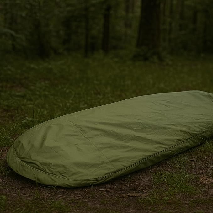 Akmax.cn Bivy Cover Sack for Military Army Modular Sleeping System Waterproof Outer Shell for Sleeping Bag Minimalist Stealth Shelter