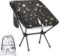 Portable Camping Chair Folding Chairs for Outside Moon &amp Stars Lightweight Backpacking Chair Outdoor Collapsible Beach Chairs for Adults Fishing Lawn Picnic Travel Hiking