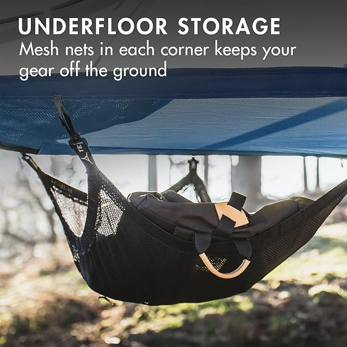 Tentsile UNA V3 Solo Tree Tent Hammock 1-Person Capacity Anti-Roll System Ratchet and Straps Included Portable Tree House Shelter Designed in The UK