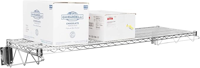 Commercial Chrome Wire Shelving Wall Shelf 18 x 60 - NSF
