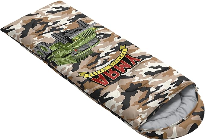 AILONEN Cartoon Car Sleeping BagsLightweight &amp Waterproof3 Season Warm &amp Cool WeatherCute Stars Printed Vehicles Transportation Sleeping Bags for BoysKidsAdults TravellingOutdoors