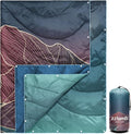 zzlamb Camping Blanket for Cold WeatherOutdoor Puffy Blanket Portable Down AlternativeWindproof Warm Cloak with SnapsCozy Quilt Backpacking Picnic RV Travel Plane Car Hammock Beach Climbing