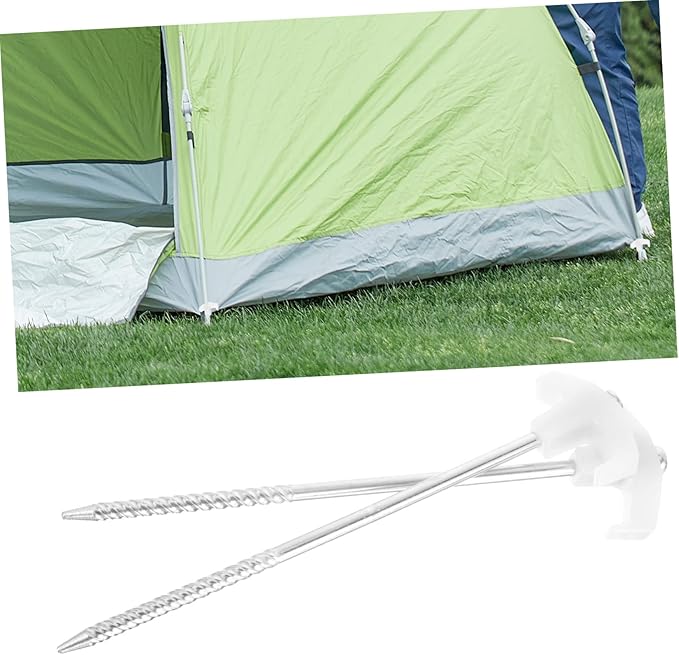 8Pcs Heavy Duty Tent Stakes Durable Ground Pegs for Camping Lightweight and Portable Tent Anchors for High Wind Conditions Suitable for Awning and Canopy Use