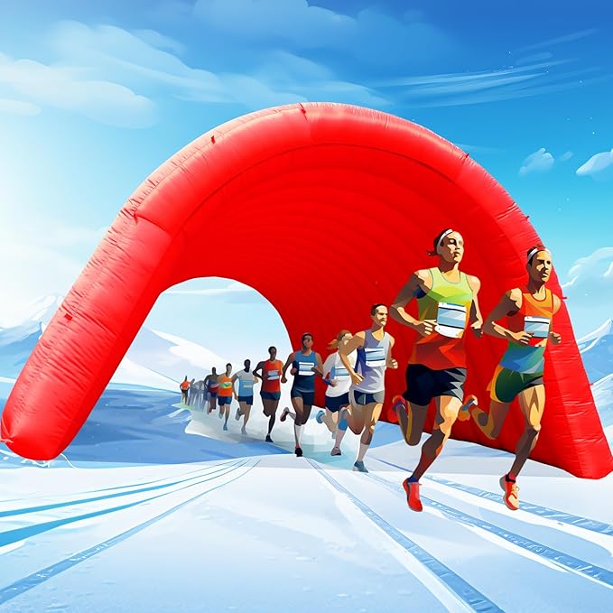 Inflatable Tunnel Sports Tunnel Entrance with Blower Football Tunnel Tent Entryway for Business Advertise Party Exhibition Promotion StreetShopSupermarketSchool