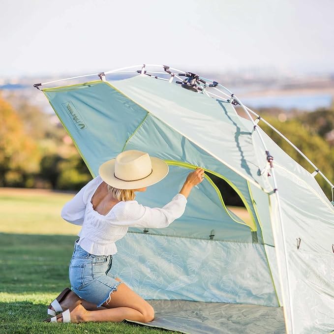 Lightspeed Outdoors ECO QuickShelter Beach Tent Botanical Lines