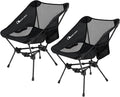 MOON LENCE 2 Pack Portable Camping Chairs Backpacking Chair - The 4th Generation Ultralight Folding Chair - Compact Lightweight Foldable Chairs for Hiking Mountaineering Beach