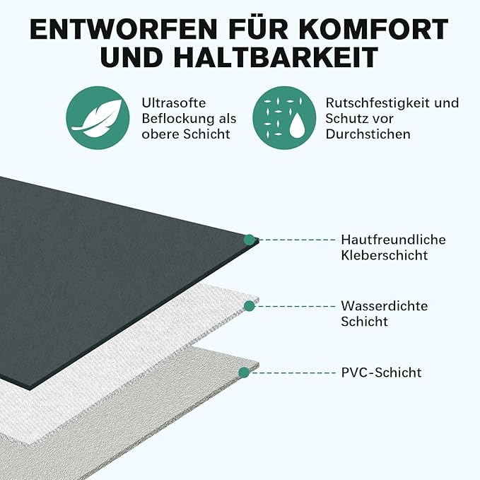 KMZ SUV Air Mattress Double Sided Thickened Flocking Car Bed – Portable Inflatable Mattress Pad for Camping &amp Travel with 2 Pillows &amp Electric Pump (Green+Light Gray)
