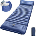 Sleeping Pad for Camping 5 Extra-Thick Camping Mat with Pillow Built-in Foot Pump Ultralight Inflatable Sleeping Mat for Camping Backpacking Hiking Camp Tent
