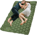 KingCamp Sleeping Pad for Camping Ultralight Connectable Inflatable Sleeping Pad Camping Mattress with 6.3 Built-in Pillow &amp Foot Pump for Backpacking Hiking Tent Cot