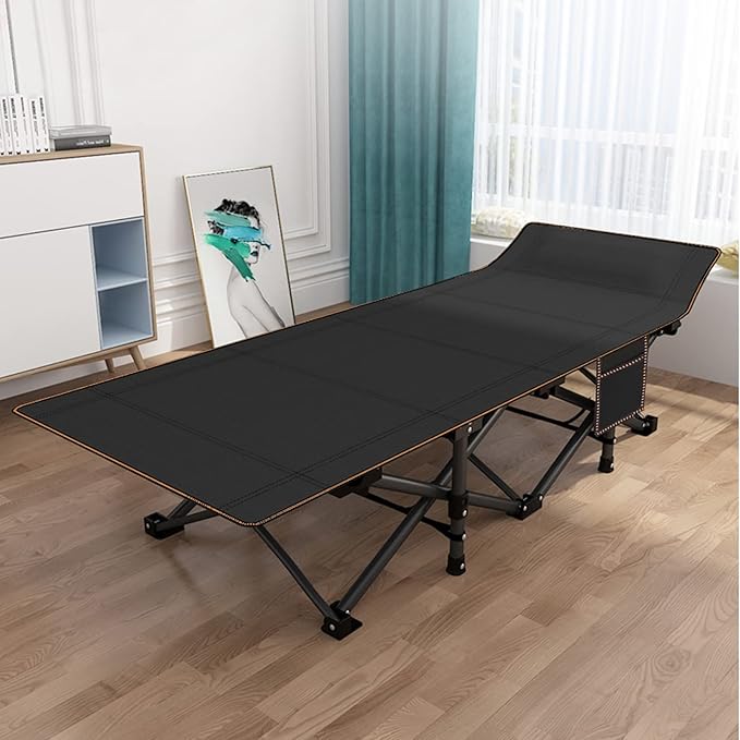 LILYPELLE 2 Pack Folding Camping Cot W/Mattress 78 L x 32 W x 18 H Cot Bed Heavy Duty Wide Camping Cot XXL for Adults Portable Sleeping Cot Bed for Travel Camping/Office Home Nap