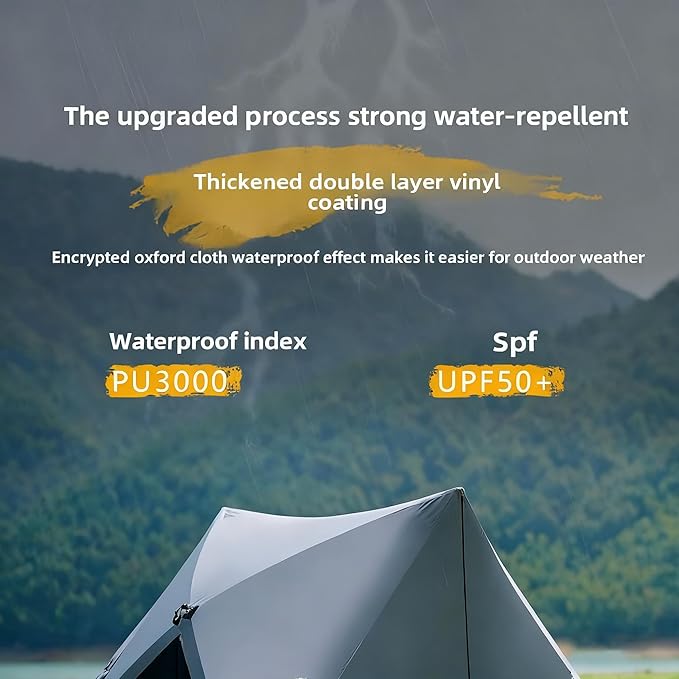 Sun-Protective Beach TentsPortable Outdoor Camping TentsTent 1 Person/2 Person Camping Tent Pop-up Camping Tent 2-3 Person Perfect for Camping Trekking Climbing Hiking