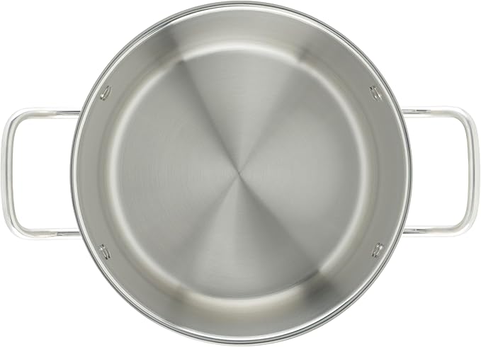 Winco Heavy-Duty Stainless Steel Stock Pot with Cover 8 Quart