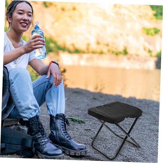 Lightweight Foldable Mini Stool Chair for Camping Picnic Fishing Portable and Compact Outdoor Folding Chair for Adults and Kids