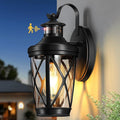 VIANIS Motion Sensor Outdoor Lights Modern Patio Lights Outdoor Waterproof Black Exterior Lighting Fixtures Lanterns for House 100% Aluminum Outside Wall Mount Light Sconce for Garage Porch Coach