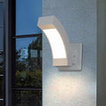 Wall Light Outdoor LED Wall Mount Lamp White Modern Wall Sconce Exterior Lighting Lantern Fixture for Porch Front Door Garden Yard Patio IP54 Waterproof 7.5W 600Lm 3000K