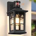 Motion Sensor Outdoor Light Fixture Dusk to Dawn Porch Light Outdoor Wall Sconce Lantern Aluminum Exterior Lighting Fixture Wall Mount 3 Lighting Modes Outside Lights for House Front Door Garage